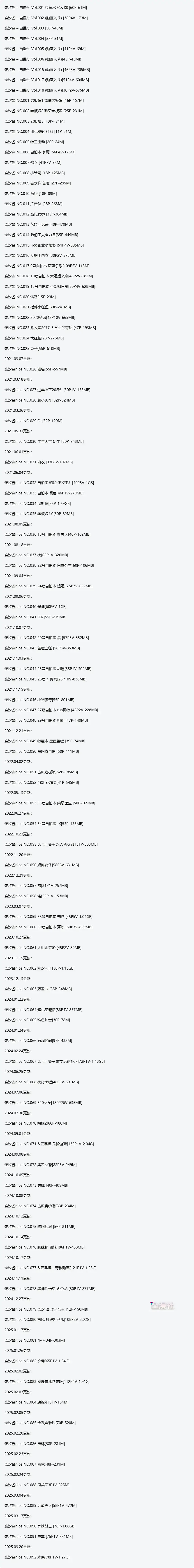 奈汐酱nice 原版高清摄影作品写真图包合集[网盘自动更新]